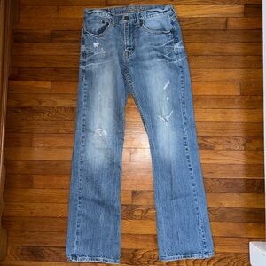 American Eagle Outfitters Men's Distressed Blue Jeans